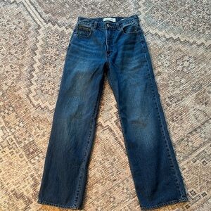 Denim Forum Farrah Hi Rise Wide Leg Jean